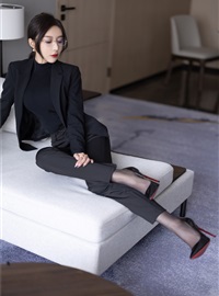 Wang Xinyao Yanni - NO.012 Buy watermark free black suit with pants, Gao Qilan(28)